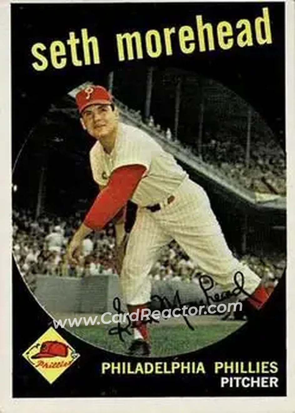 1959 Topps #253b - Seth Morehead - Philadelphia Phillies - Front