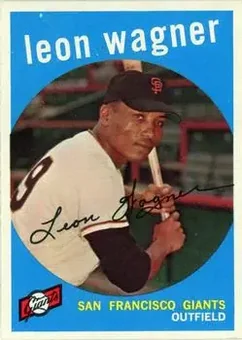 1959 Topps #257b - Leon Wagner - San Francisco Giants