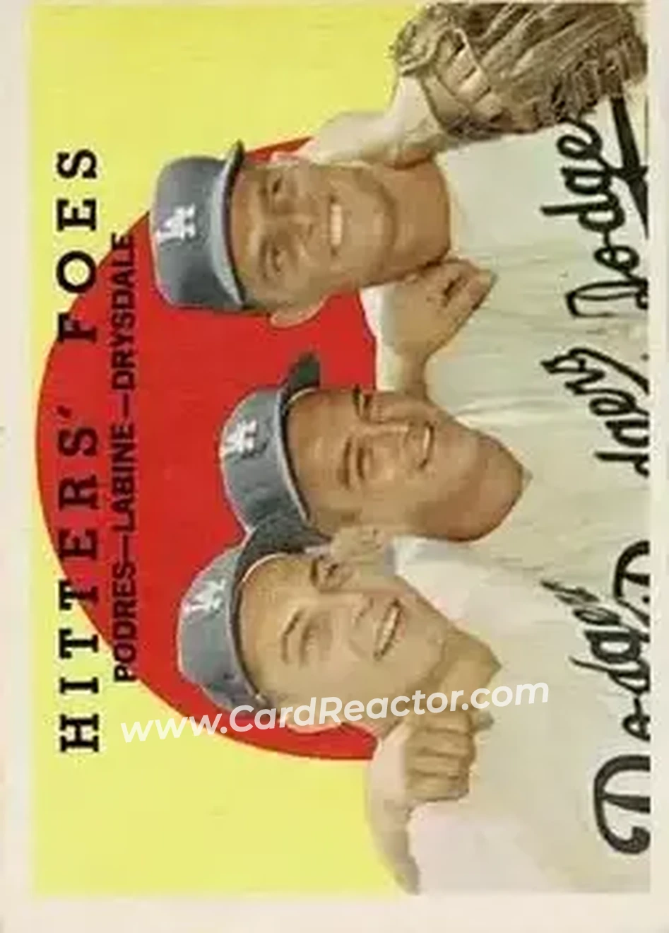 1959 Topps #262b - Don Drysdale) - Los Angeles Dodgers - Front
