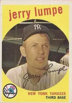 1959 Topps #272b - Jerry Lumpe - New York Yankees