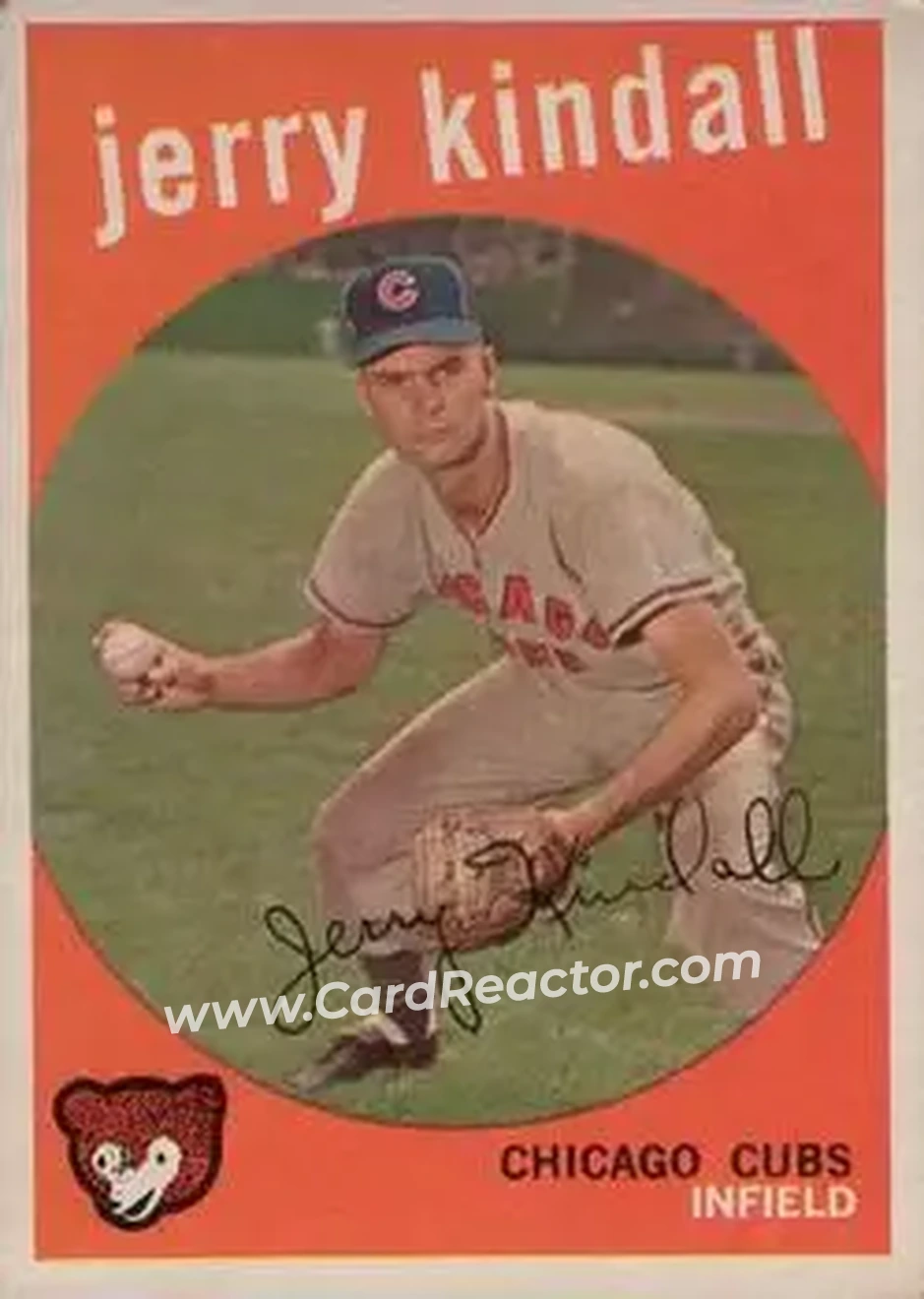 1959 Topps #274b - Jerry Kindall - Chicago Cubs - Front