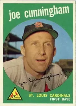 1959 Topps #285b - Joe Cunningham - St. Louis Cardinals