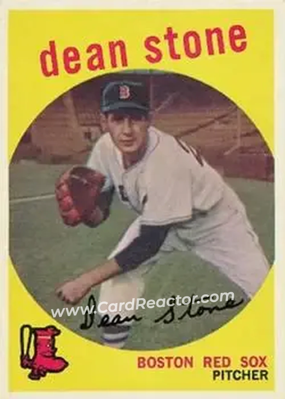 1959 Topps #286b - Dean Stone - Boston Red Sox - Front