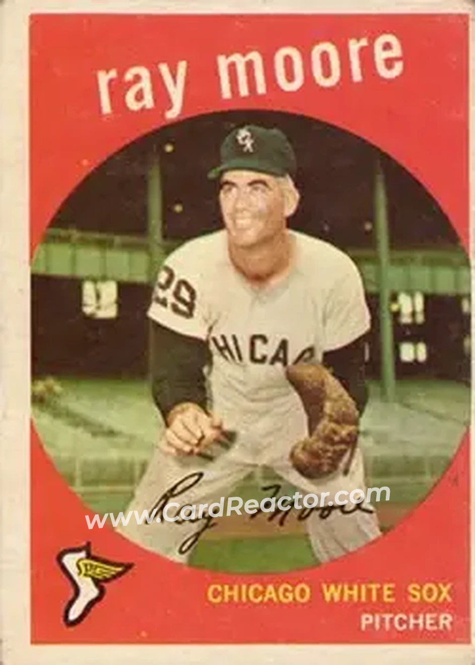 1959 Topps #293 - Ray Moore - Chicago White Sox - Front