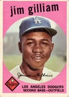 1959 Topps #306 - Jim Gilliam - Los Angeles Dodgers