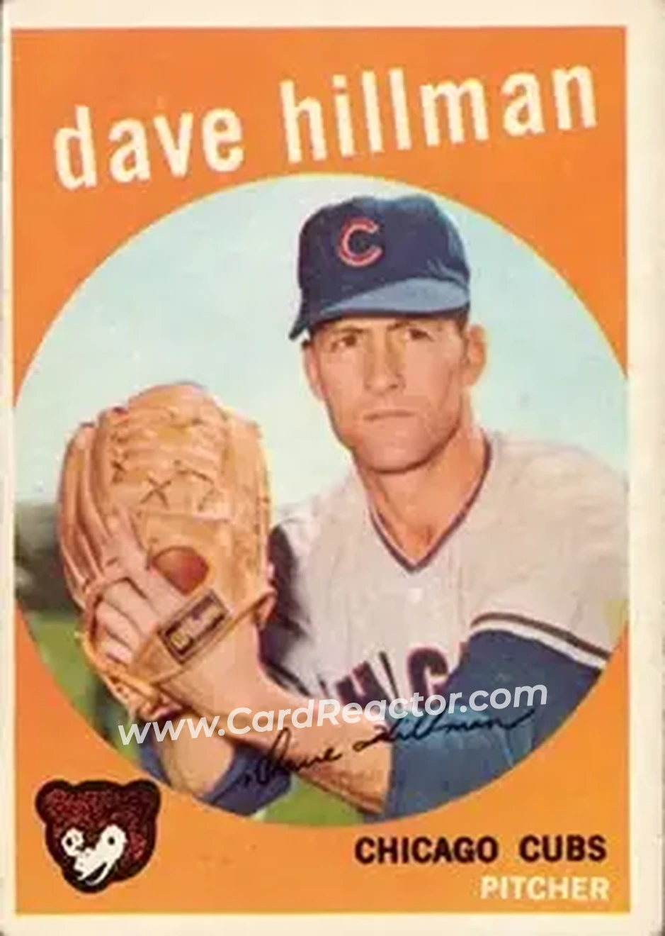 1959 Topps #319 - Dave Hillman - Chicago Cubs - Front