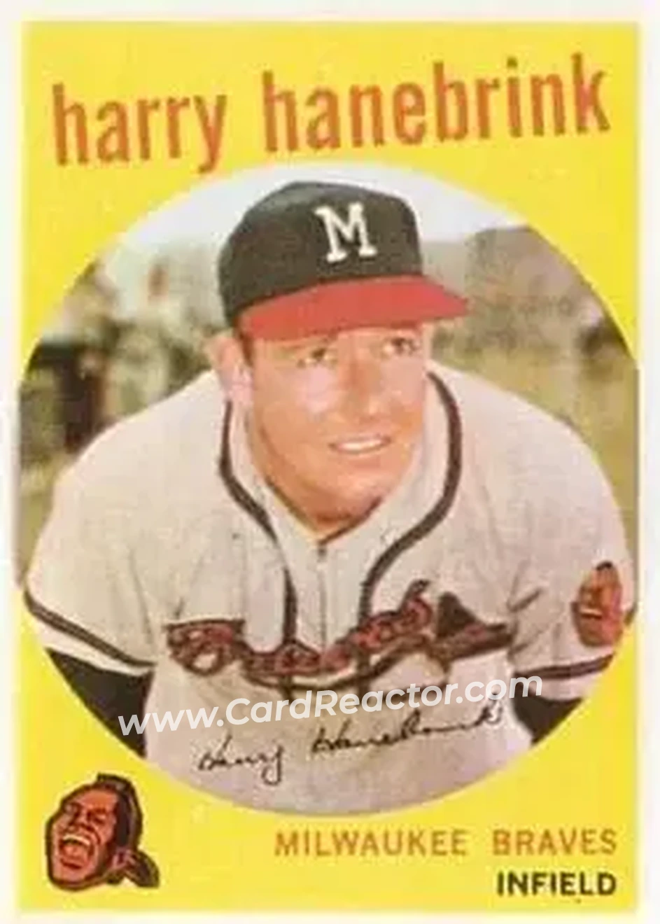 1959 Topps #322b - Harry Hanebrink - Philadelphia Phillies - Front