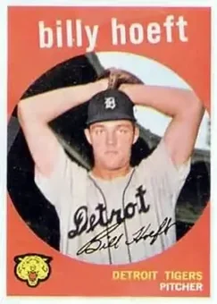 1959 Topps #343 - Billy Hoeft - Detroit Tigers