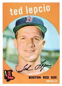 1959 Topps #348 - Ted Lepcio - Boston Red Sox