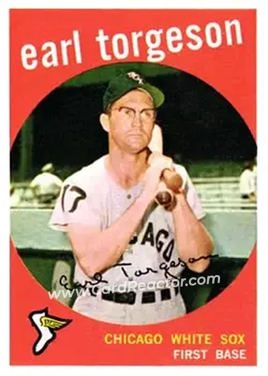 1959 Topps #351 - Earl Torgeson - Chicago White Sox - Front