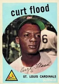 1959 Topps #353 - Curt Flood - St. Louis Cardinals