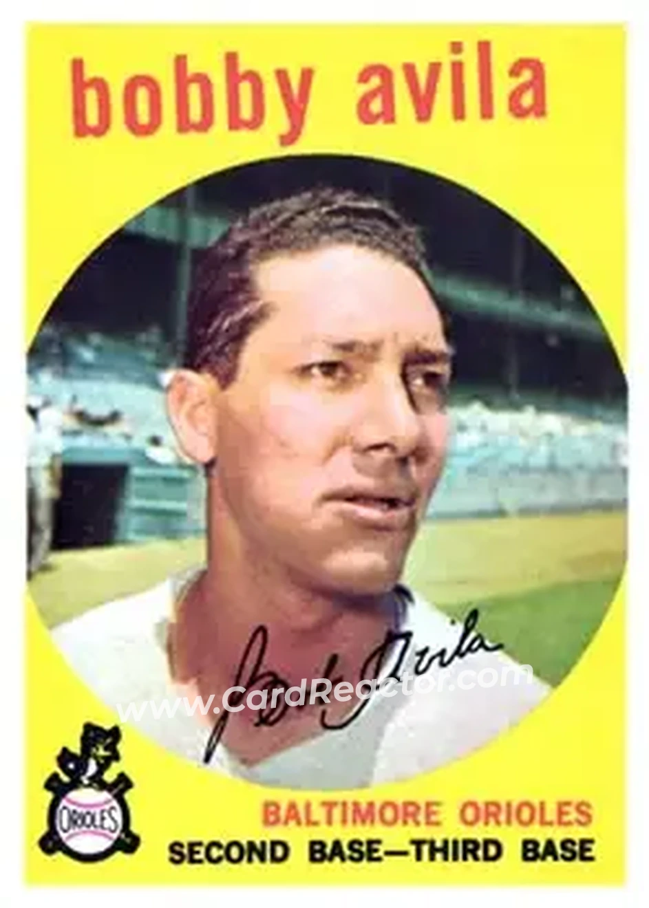 1959 Topps #363 - Roberto Avila - Baltimore Orioles - Front