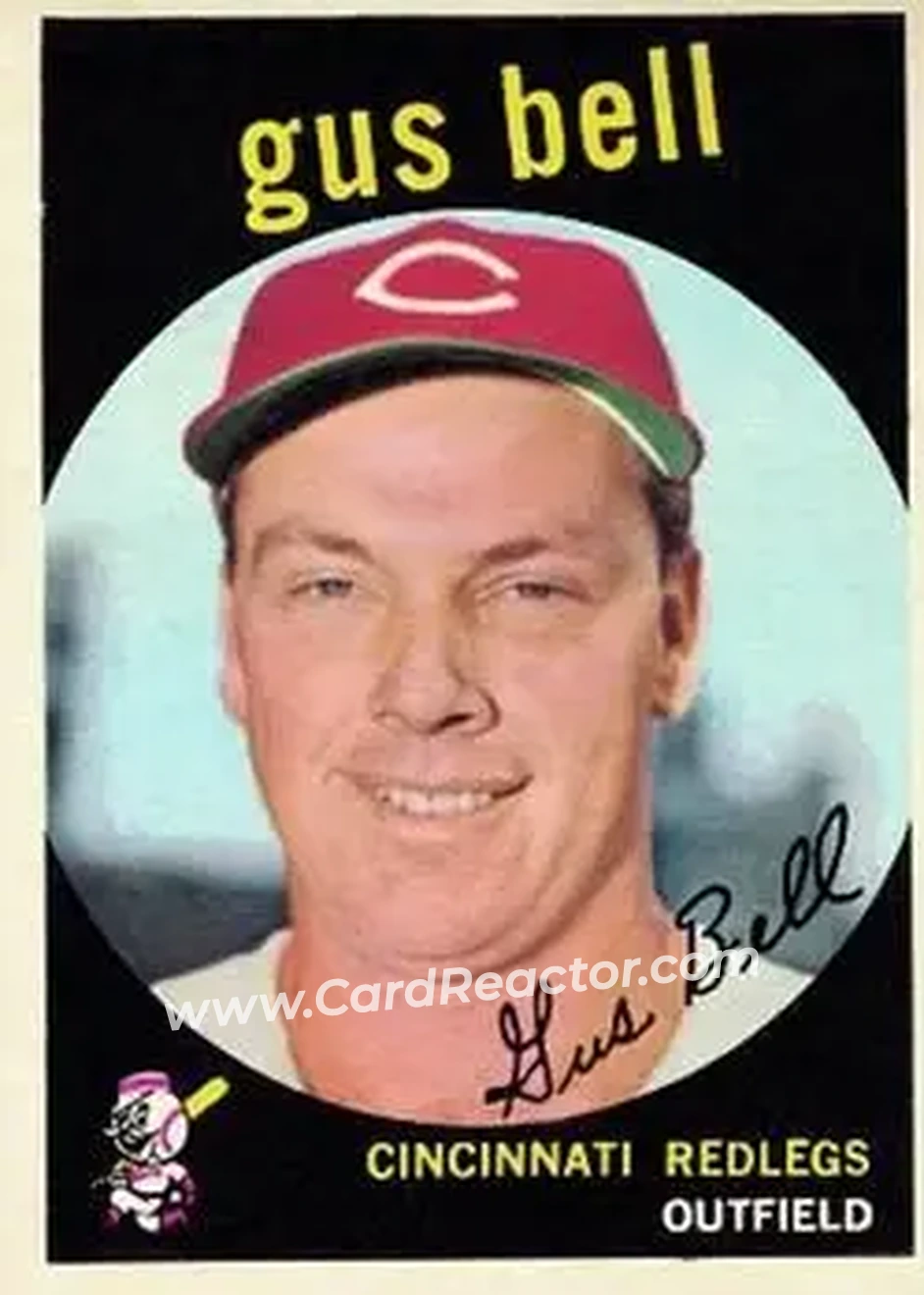 1959 Topps #365 - Dave Bell - Cincinnati Redlegs - Front