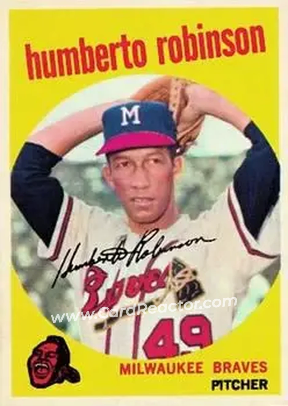 1959 Topps #366 - Humberto Robinson - Milwaukee Braves - Front