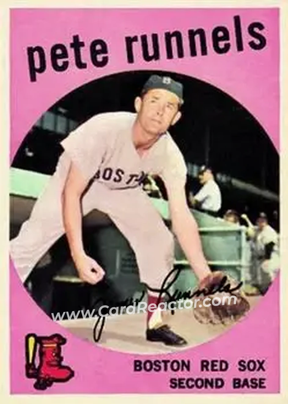 1959 Topps #370 - Pete Runnels - Boston Red Sox - Front