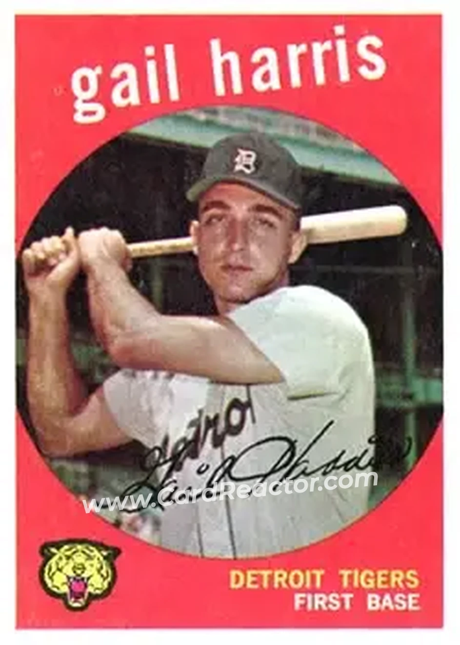 1959 Topps #378 - Gail Harris - Detroit Tigers - Front