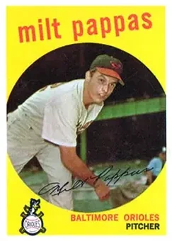 1959 Topps #391 - Milt Pappas - Baltimore Orioles