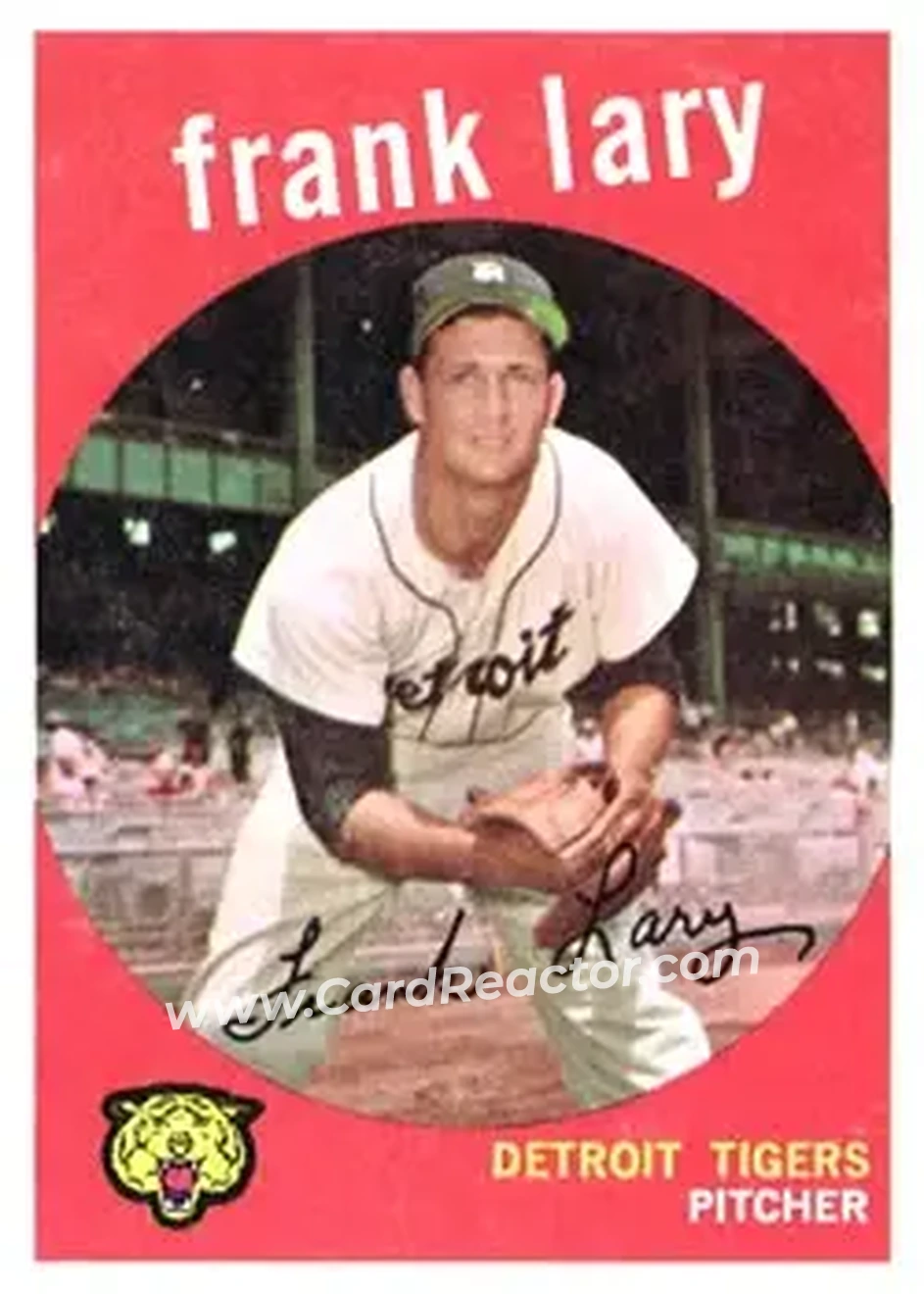 1959 Topps #393 - Frank Lary - Detroit Tigers - Front