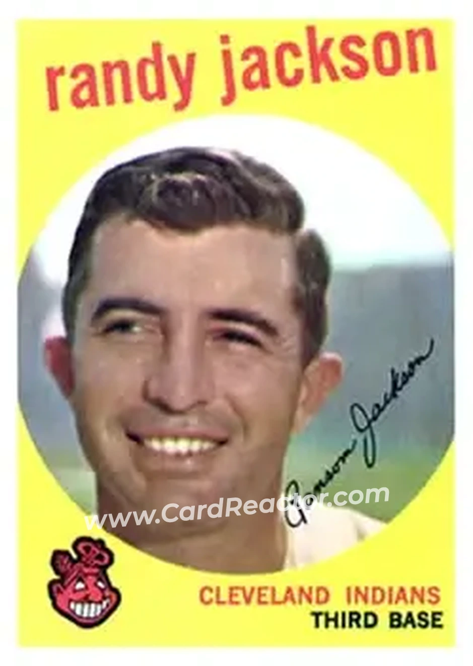 1959 Topps #394 - Randy Jackson - Cleveland Indians - Front