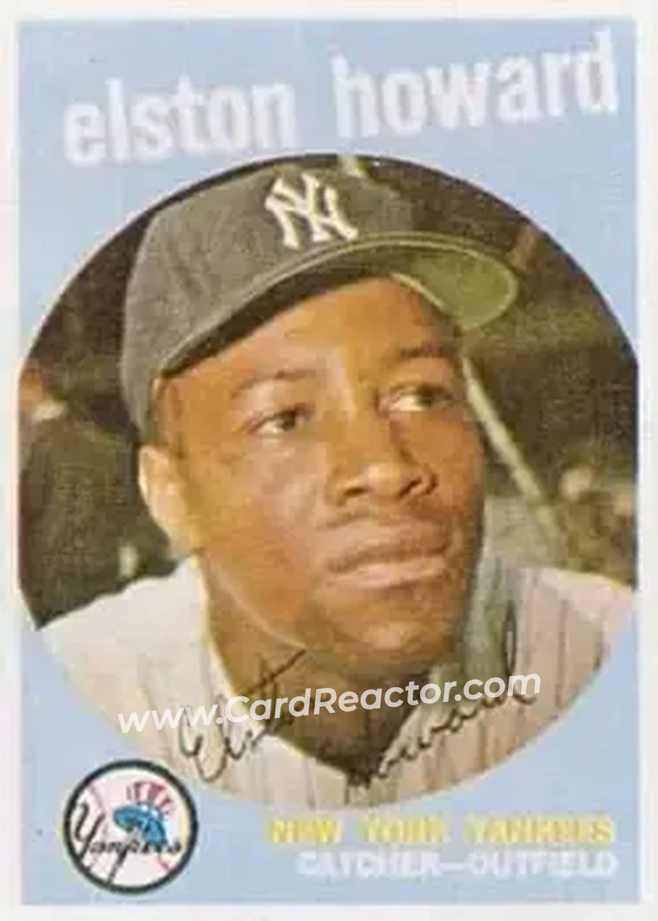 1959 Topps #395 - Elston Howard - New York Yankees