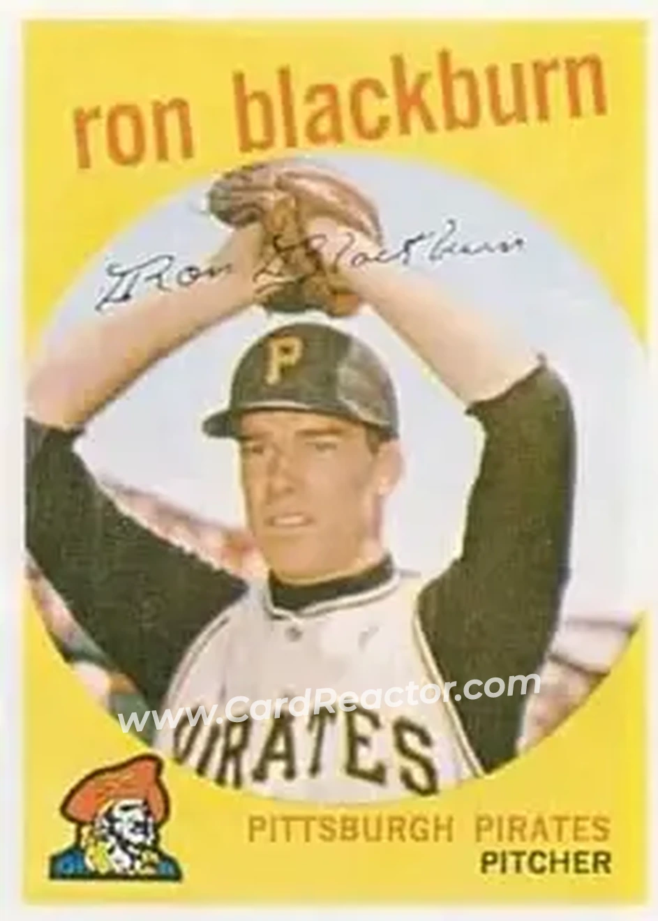 1959 Topps #401 - Ron Blackburn - Pittsburgh Pirates - Front
