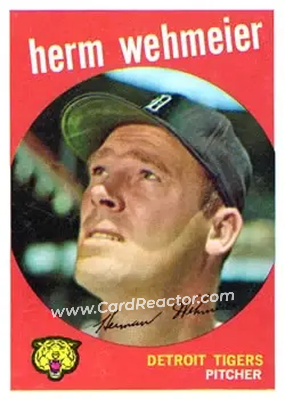 1959 Topps #421 - Herman Wehmeier - Detroit Tigers - Front