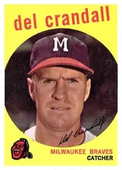 1959 Topps #425 - Del Crandall - Milwaukee Braves