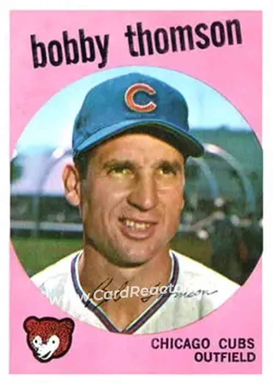 1959 Topps #429 - Bobby Thomson - Chicago Cubs - Front