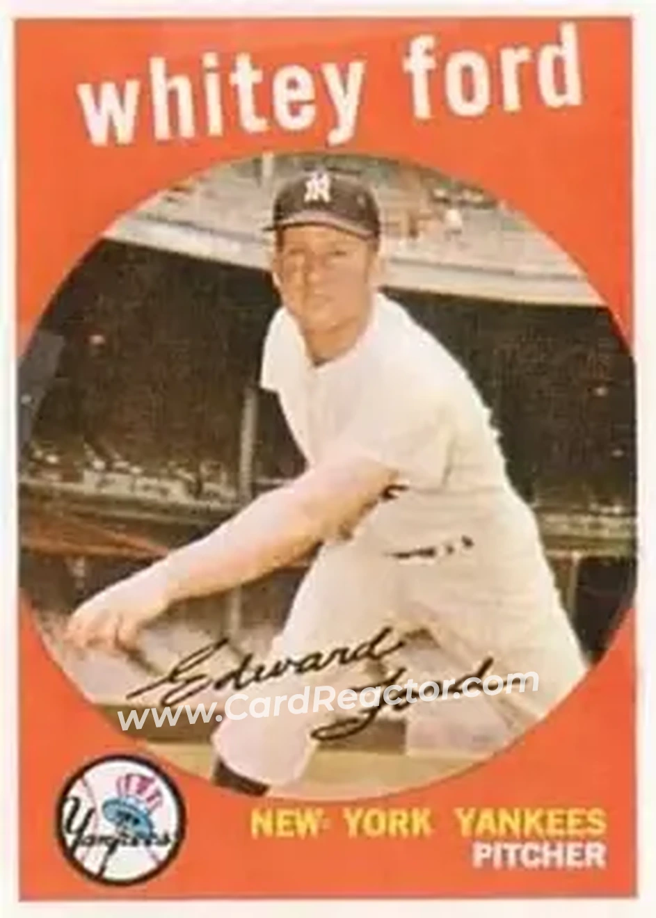 1959 Topps #430 - Ed "Whitey" Ford - New York Yankees - Front 1959 Topps #430 - Ed "Whitey" Ford - New York Yankees - Front