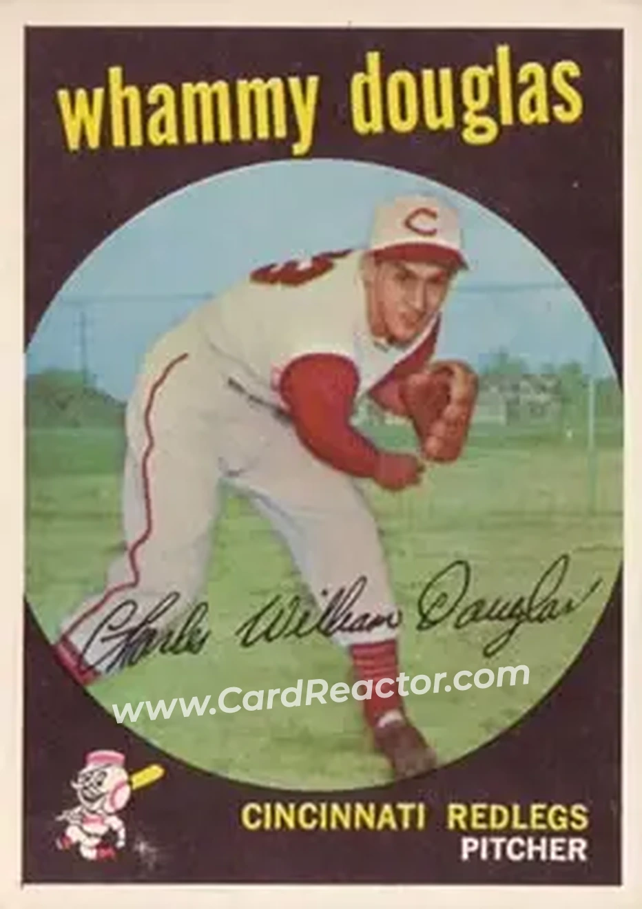 1959 Topps #431 - Whammy Douglas - Cincinnati Redlegs - Front