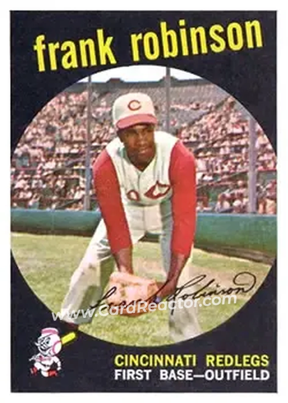 1959 Topps #435 - Frank Robinson - Cincinnati Redlegs - Front