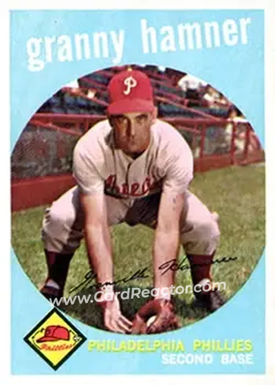 1959 Topps #436 - Granville Hamner - Philadelphia Phillies - Front