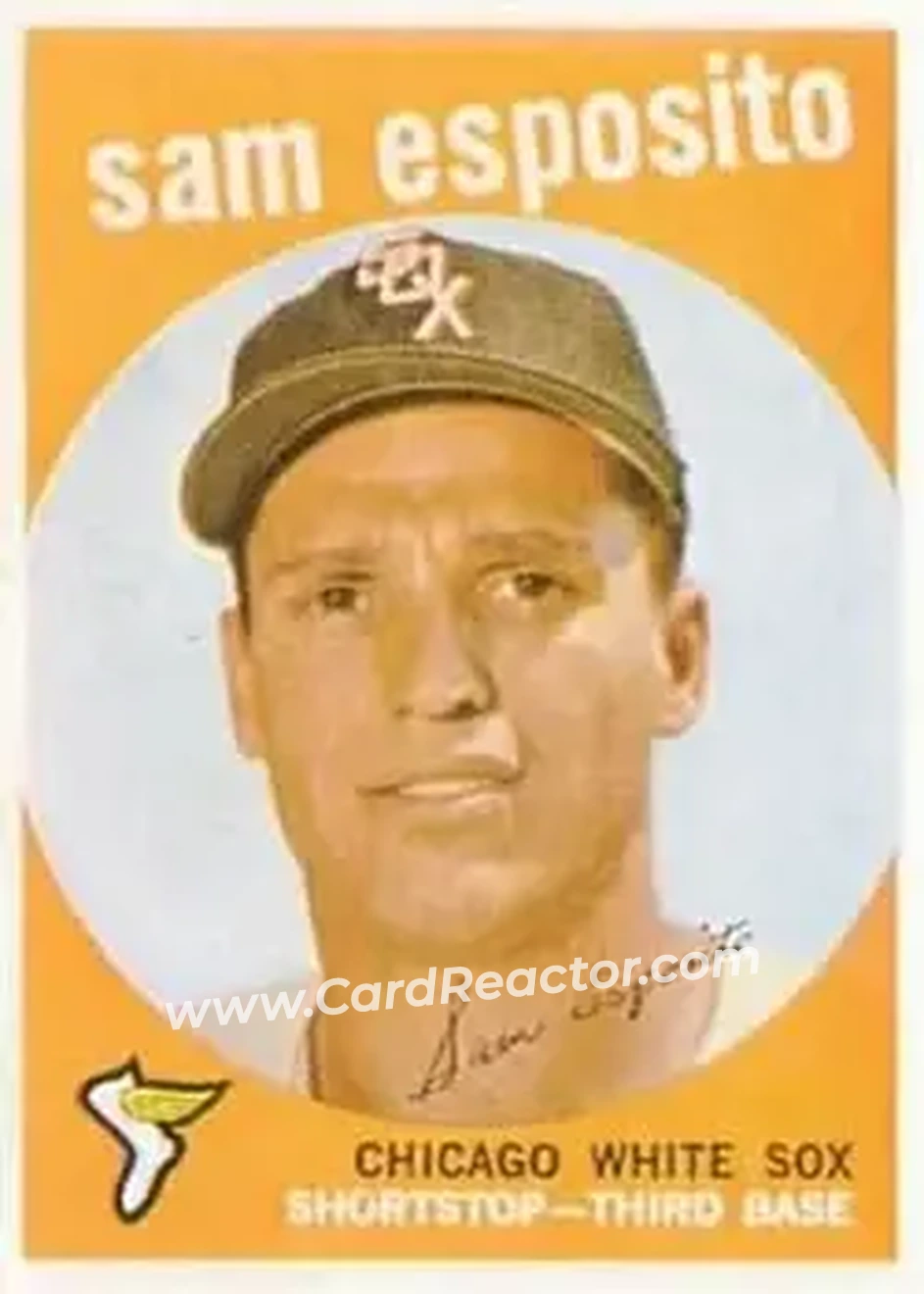 1959 Topps #438 - Sam Esposito - Chicago White Sox - Front 1959 Topps #438 - Sam Esposito - Chicago White Sox - Front