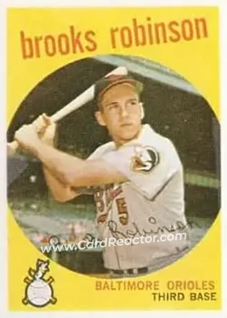 1959 Topps #439 - Brooks Robinson - Baltimore Orioles - Front