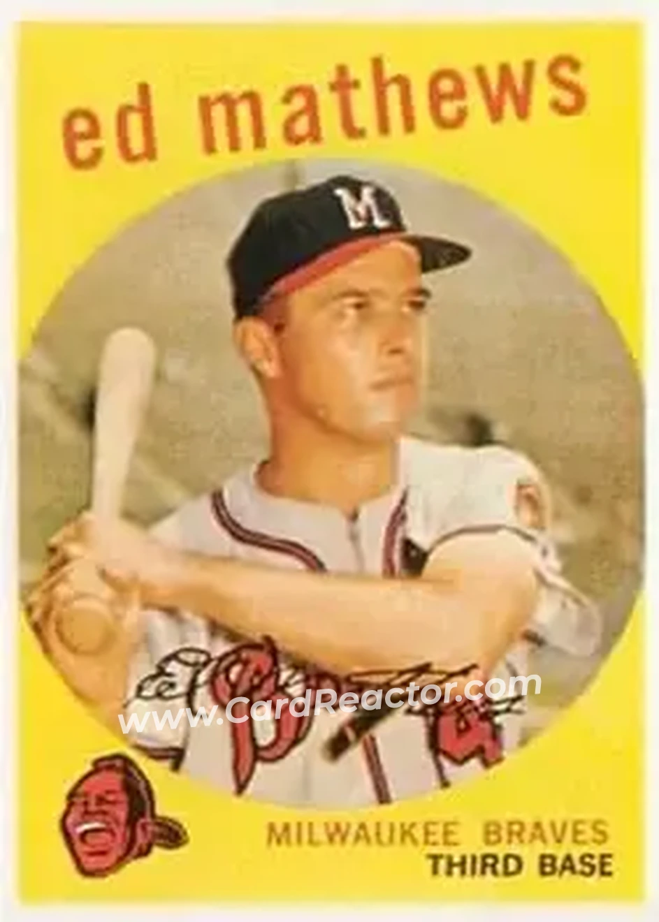 1959 Topps #450 - Ed Mathews - Milwaukee Braves - Front