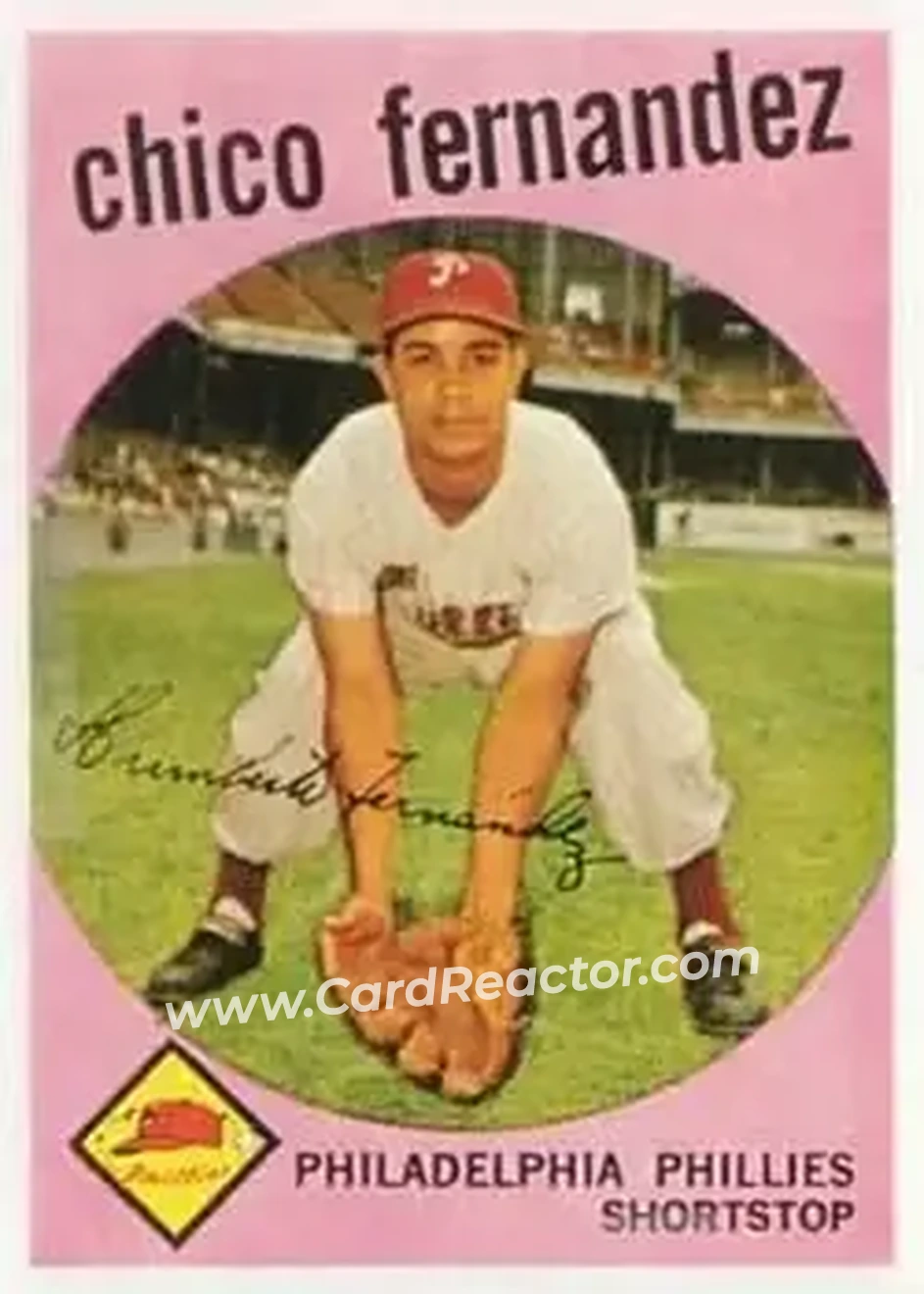 1959 Topps #452 - Chico Fernandez - Philadelphia Phillies - Front
