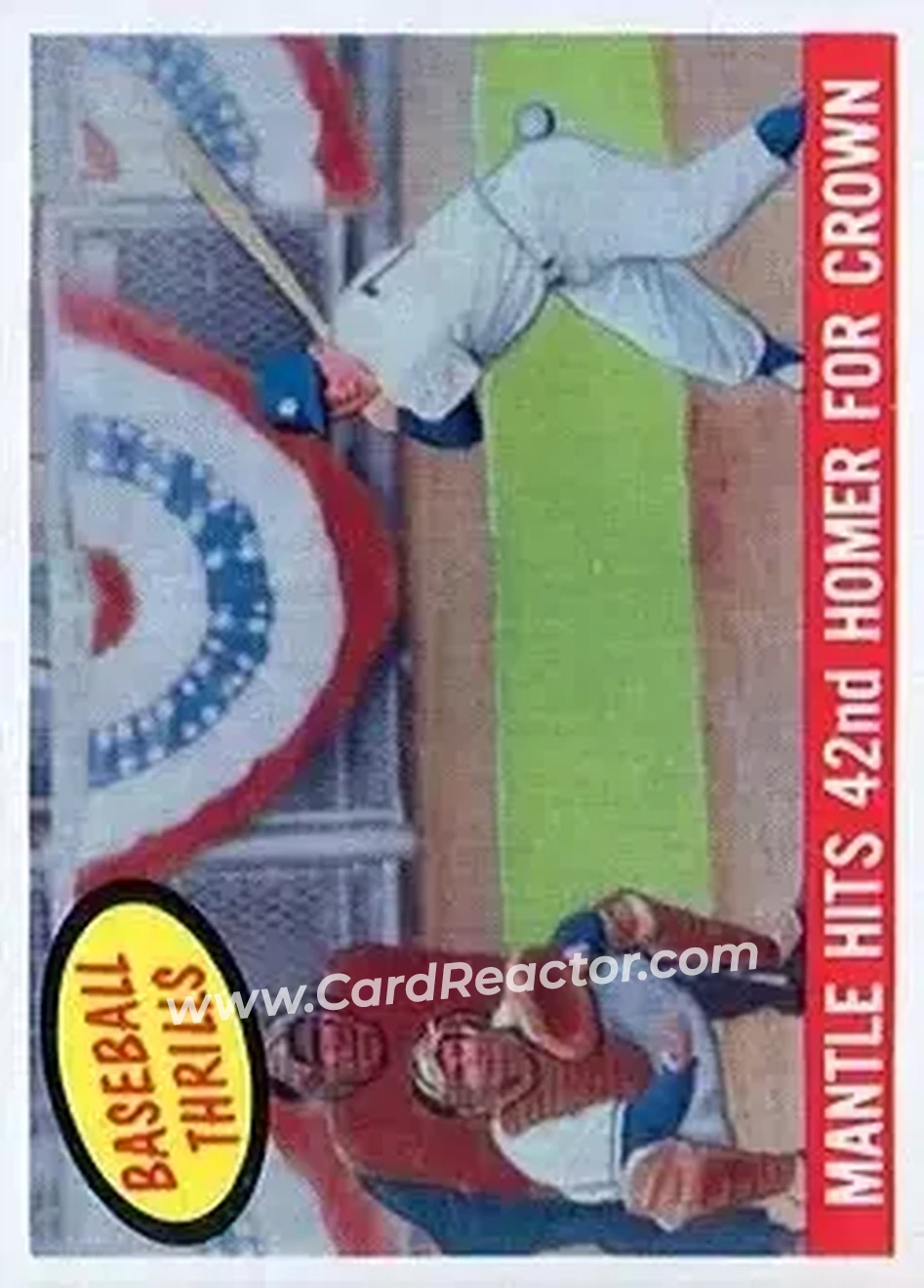 1959 Topps #461 - Mickey Mantle - New York Yankees - Front