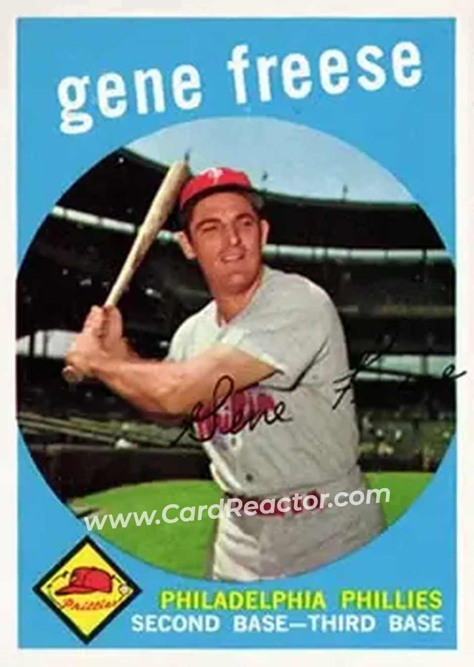 1959 Topps #472 - Gene Freese - Philadelphia Phillies - Front