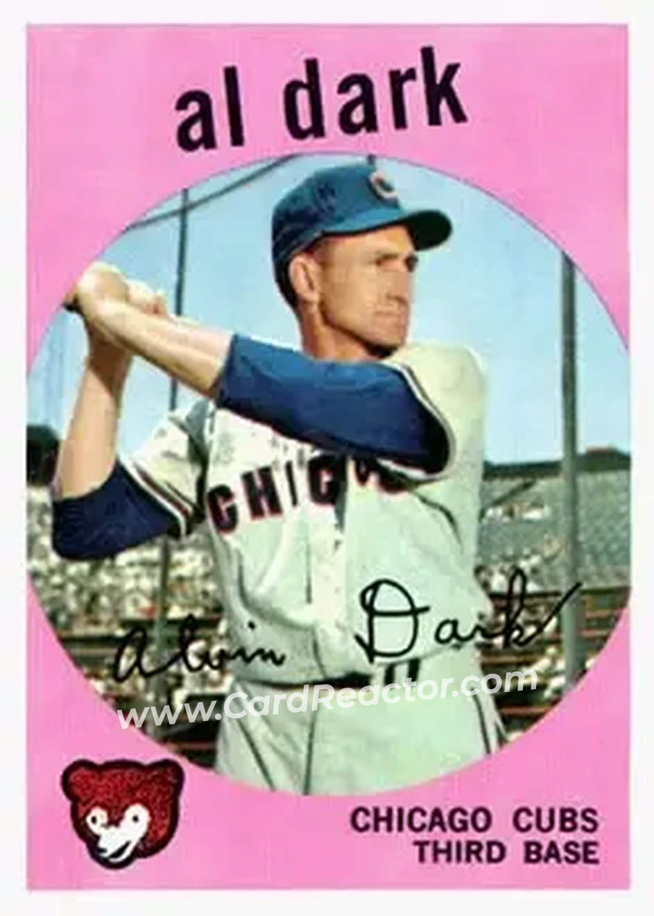 1959 Topps #502 - Alvin Dark - Chicago Cubs - Front