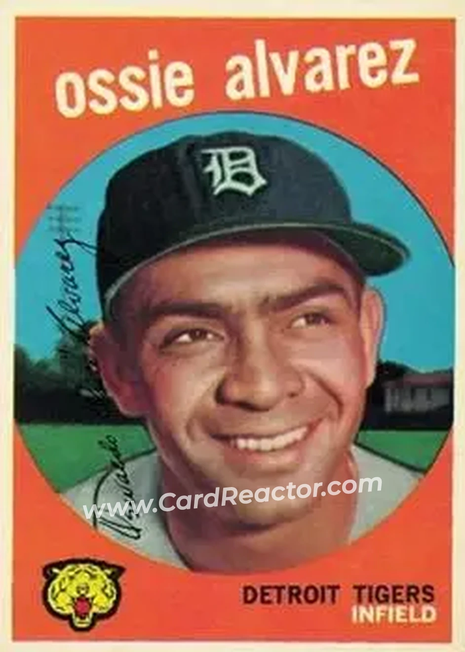 1959 Topps #504 - Ossie Alvarez - Detroit Tigers - Front