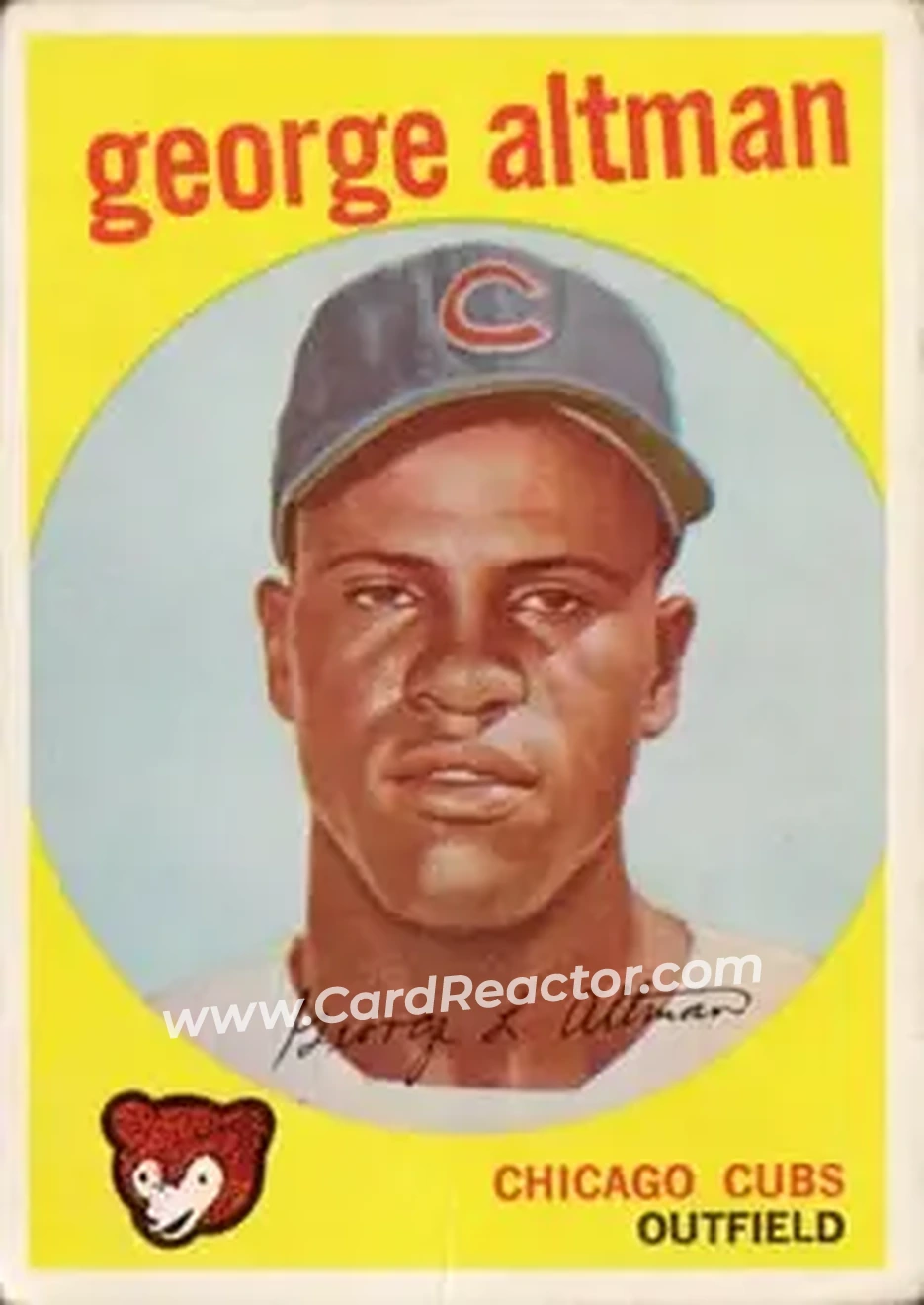 1959 Topps #512 - George Altman - Chicago Cubs - Front