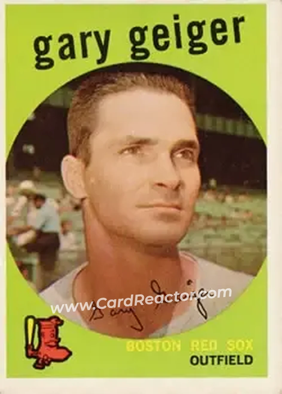 1959 Topps #521 - Gary Geiger - Boston Red Sox - Front