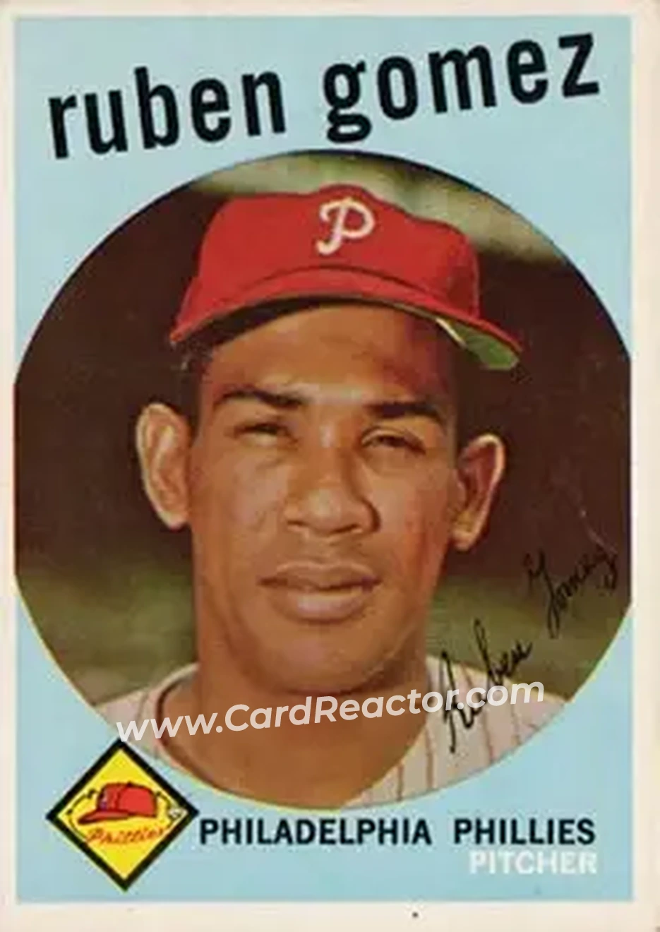 1959 Topps #535 - Ruben Gomez - Philadelphia Phillies - Front