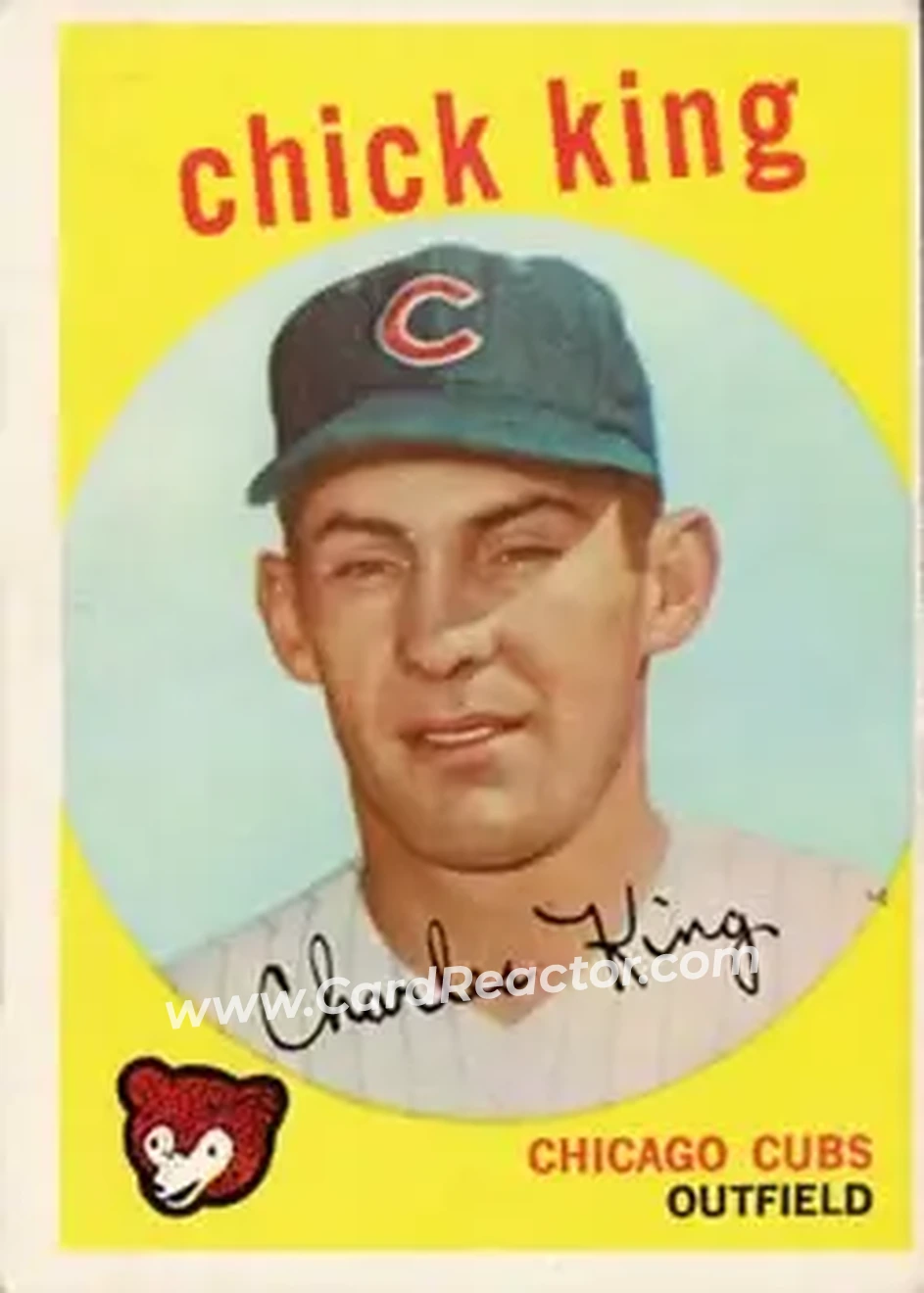 1959 Topps #538 - Chick King - Chicago Cubs - Front