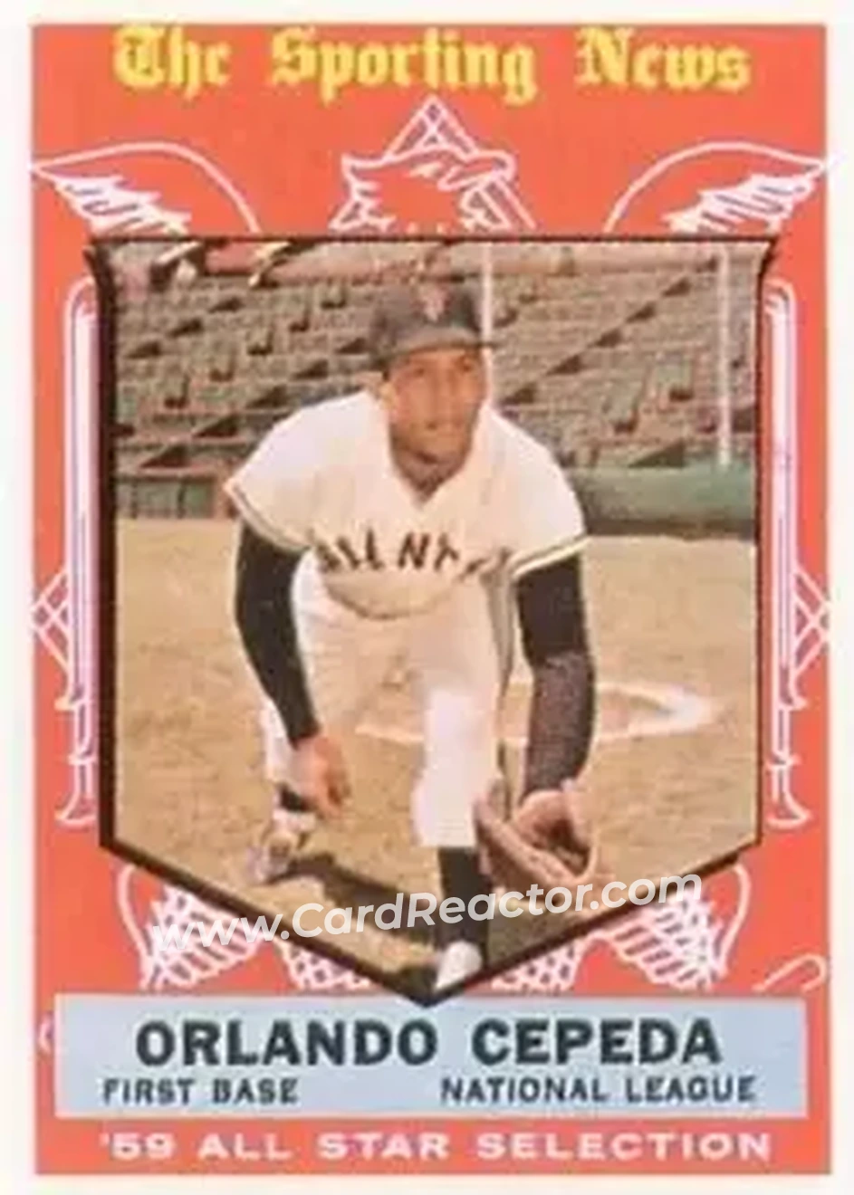 1959 Topps #553 - Orlando Cepeda - San Francisco Giants - Front
