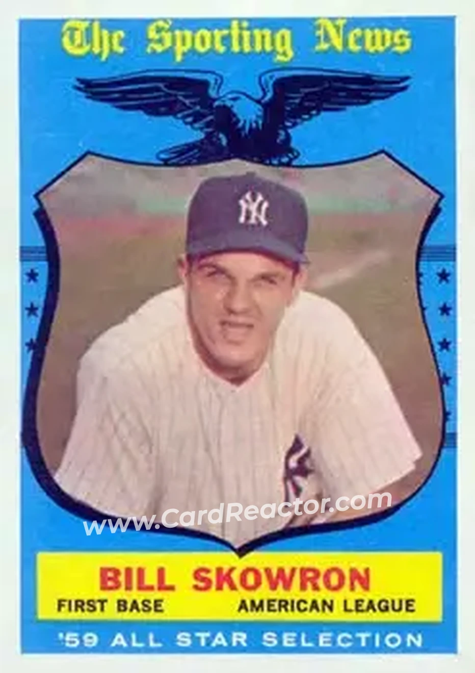 1959 Topps #554 - Bill Skowron - New York Yankees - Front 1959 Topps #554 - Bill Skowron - New York Yankees - Front