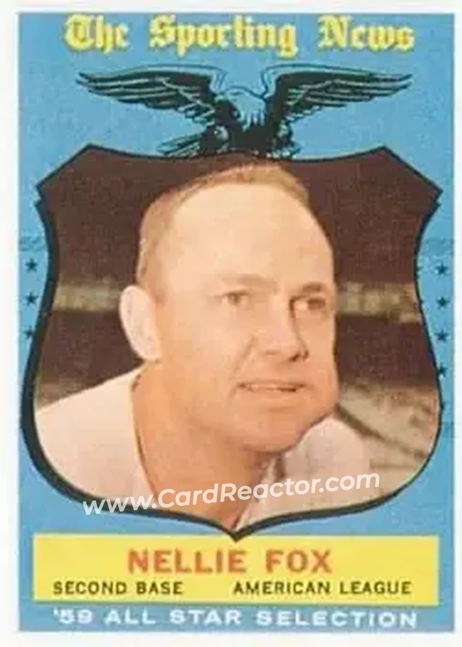 1959 Topps #556 - Nelson Fox - Chicago White Sox - Front 1959 Topps #556 - Nelson Fox - Chicago White Sox - Front