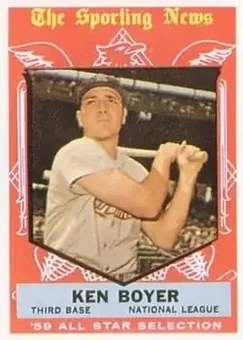1959 Topps #557 - Ken Boyer - St. Louis Cardinals