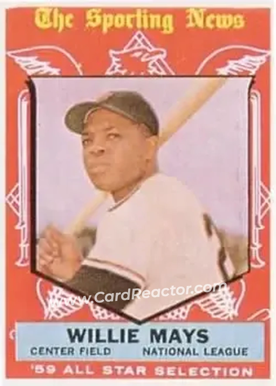 1959 Topps #563 - Willie Mays - San Francisco Giants - Front 1959 Topps #563 - Willie Mays - San Francisco Giants - Front