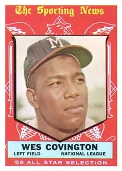 1959 Topps #565 - Wes Covington - Milwaukee Braves